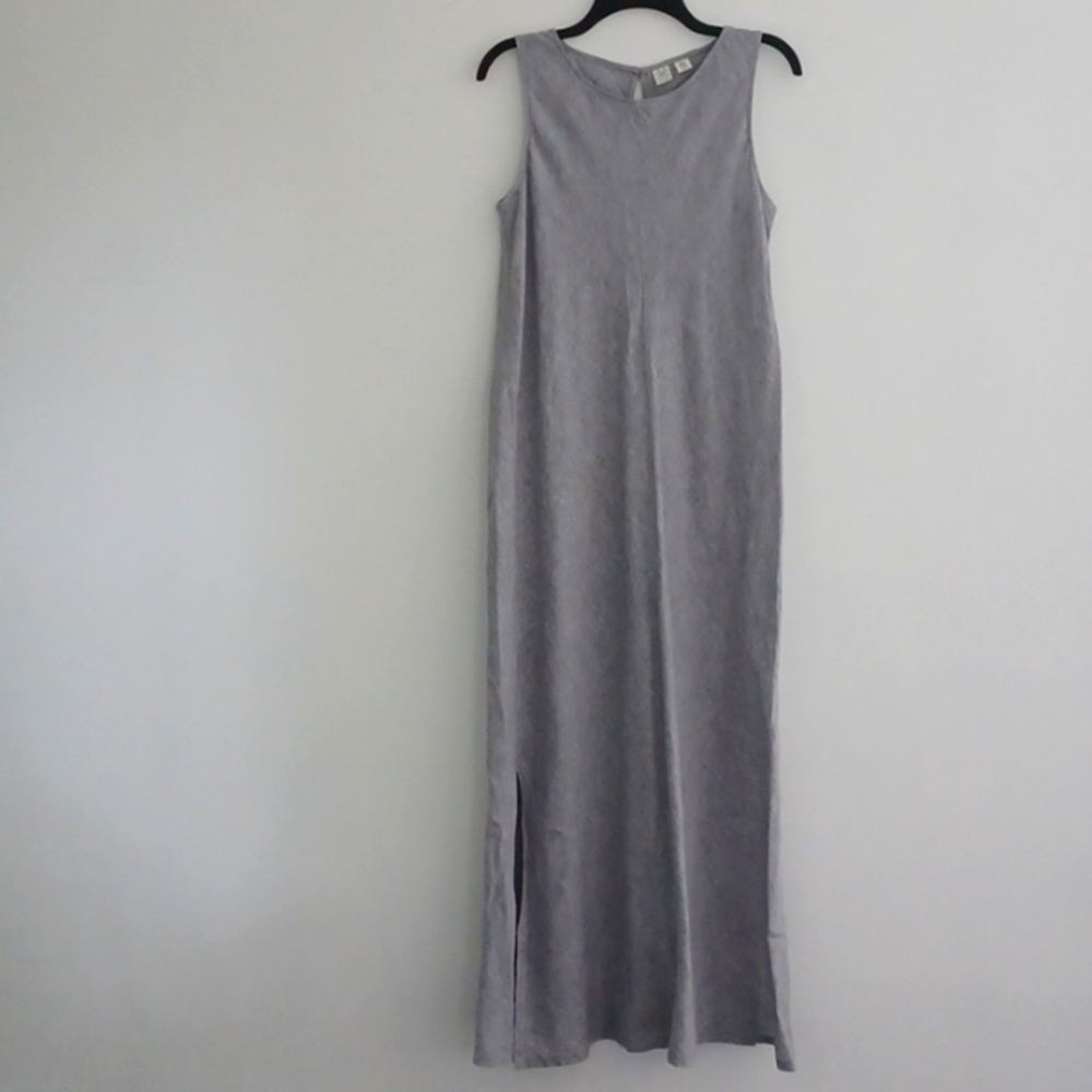 ARTISAN NY LIGHT BLUE OR GREY LINEN DRESS SIZE 12